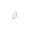 Ti Sento CZ Row Ring, Silver