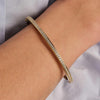 Ti Sento CZ Slim Bangle, Gold