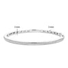 Ti Sento CZ Slim Bangle, Silver