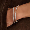 Ti Sento CZ Slim Bangle, Silver