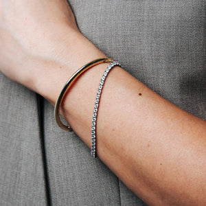 Ti Sento CZ Tennis Bracelet, Silver