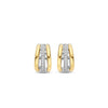 Ti Sento CZ Triple Hoop Earrings, Gold