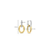Ti Sento Oval Drop Earrings, Gold & Silver