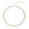 Ti Sento Double Pearl Necklace, Silver