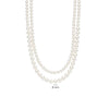 Ti Sento Double Pearl Necklace, Silver