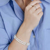 Ti Sento Double Strand Pearl Bracelet, Silver