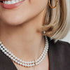 Ti Sento Double Strand Pearl Necklace, Silver