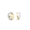 Ti Sento Double Swirl Earrings, Gold