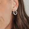 Ti Sento Double Swirl Earrings, Gold