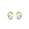 Ti Sento Double Swirl Earrings, Gold