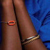 Ti Sento En Relief Bangle, Gold