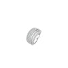 Ti Sento Five Layer Stardust Zirconia Ring, Silver