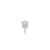 Ti Sento Five Layer Stardust Zirconia Ring, Silver