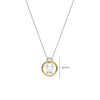 Ti Sento Floating Pearl Circle Necklace, Silver