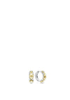 Ti Sento Golden Star & Mother of Pearl Cluster Huggie Earrings, Silver
