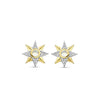 Ti Sento Golden Star Pearl Centre Earrings, Gold