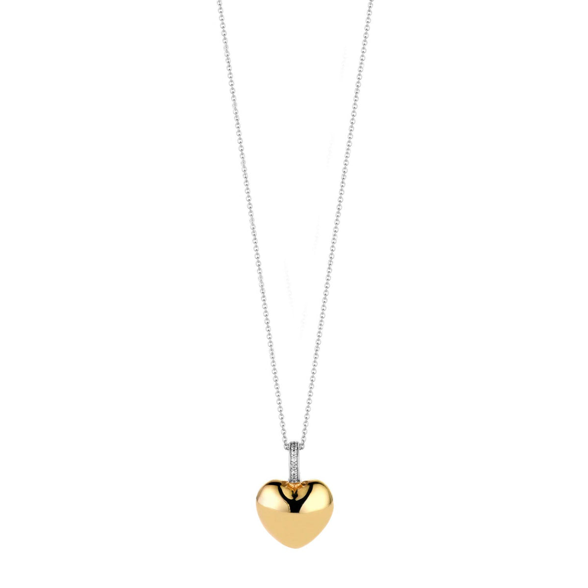 Ti Sento Heart Pendant Necklace, Gold