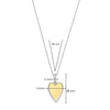 Ti Sento Heart Pendant Necklace, Silver & Gold