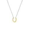 Ti Sento Horseshoe Necklace, Silver & Gold