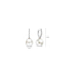 Ti Sento Icon Pearl Hoop Earrings, Silver