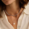 Ti Sento Icon Pearl Necklace, Silver