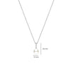 Ti Sento Icon Pearl Necklace, Silver