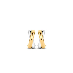 Ti Sento Infinity Huggie Hoops, Silver & Gold