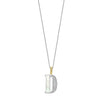 Ti Sento Initial Pendant Necklace, Silver