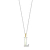 Ti Sento Initial Pendant Necklace, Silver