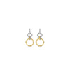Ti Sento Interlocking Circles Earrings, Gold & Silver