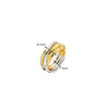 Ti Sento Intertwined Band Ring, Gold & Silver Size 56