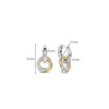 Ti Sento Intertwined Hoop Earrings, Silver & Gold