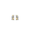 Ti Sento Intertwined Ring Hoops, Silver & Gold
