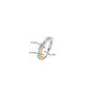 Ti Sento Interwining Bands Ring, Gold & Silver