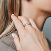 Ti Sento Intertwining Pavé Band Ring, Silver & Gold