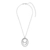 Ti Sento Interwoven Circles Pendant Necklace, Silver