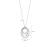 Ti Sento Interwoven Circles Pendant Necklace, Silver