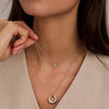 Ti Sento Layered CZ Pendant Necklace, Gold