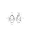 Ti Sento Layered Hoops Earrings, Silver