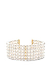 Ti Sento Layered Pearl Necklace, Gold