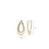 Ti Sento Layered Teardrop Earrings, Gold