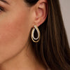 Ti Sento Layered Teardrop Earrings, Gold