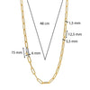 Ti Sento Chain Link Necklace, Gold