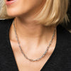 Ti Sento Paperclip Link Necklace, Silver