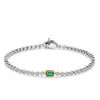 Ti Sento Malachite Tennis Bracelet, Silver