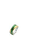 Ti Sento Malachite Crossover Ring, Gold Size 58