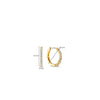 Ti Sento Medium CZ Hoops, Gold