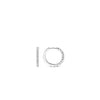 Ti Sento Medium CZ Hoops, Silver