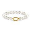 Ti Sento Medium Pearl Beaded Bracelet, Gold