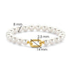 Ti Sento Medium Pearl Beaded Bracelet, Gold